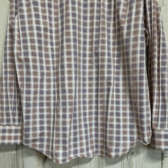 Robert Graham Tailored Fit Button Down Flip Cuff Shirt Mens Size XL - Picture 9 of 12